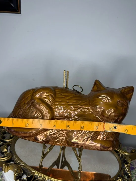 Vintage Copper Cat mold wall hanging - Picture 8 of 10